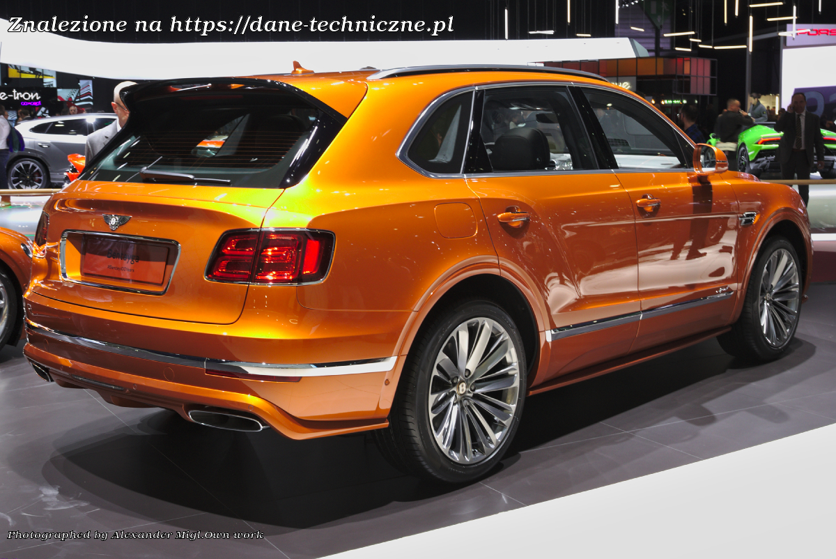 Bentley Bentayga I facelift 2020 na dane-techniczne.pl