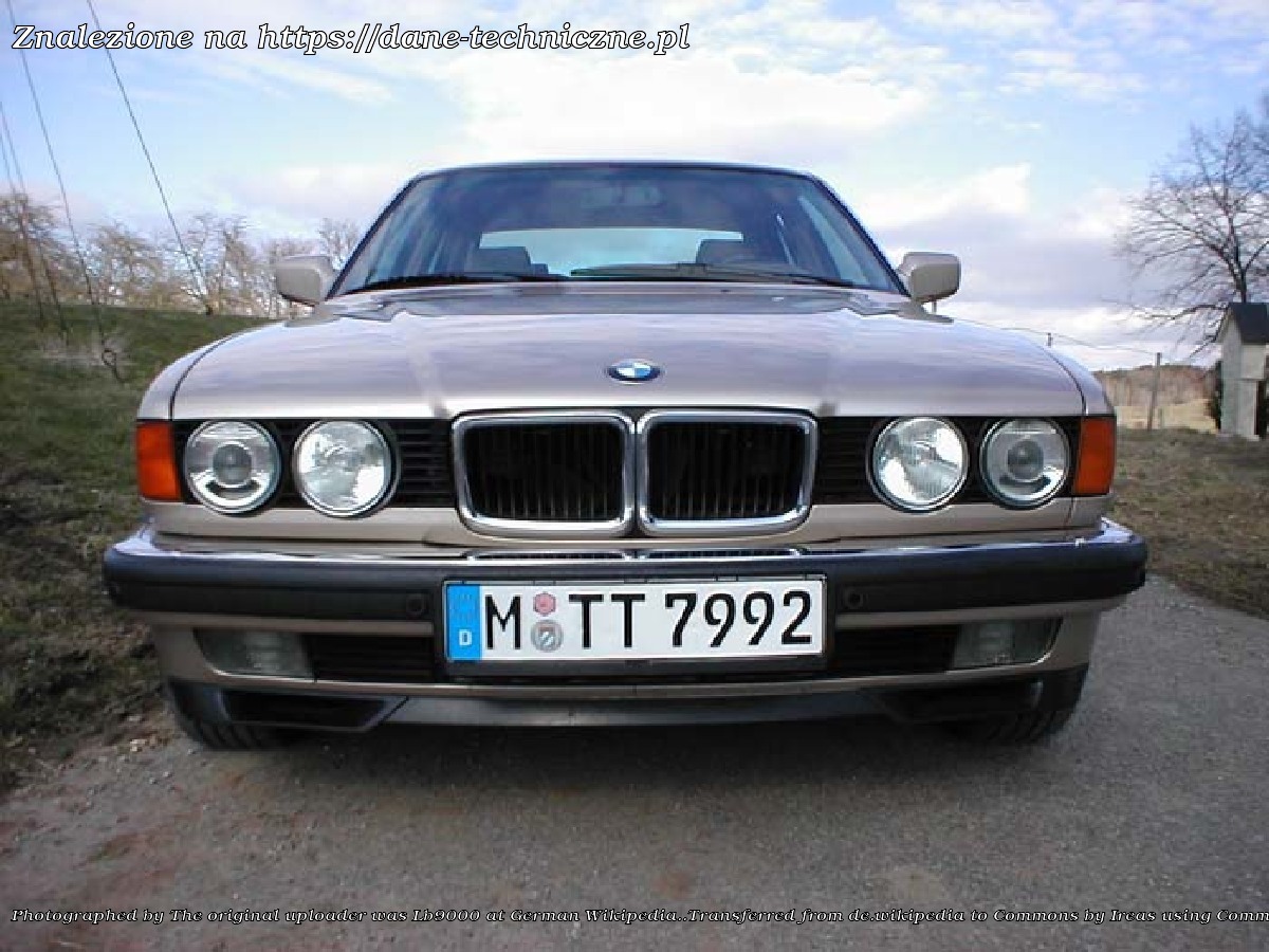 BMW Seria 7 E32 facelift 1992 na dane-techniczne.pl