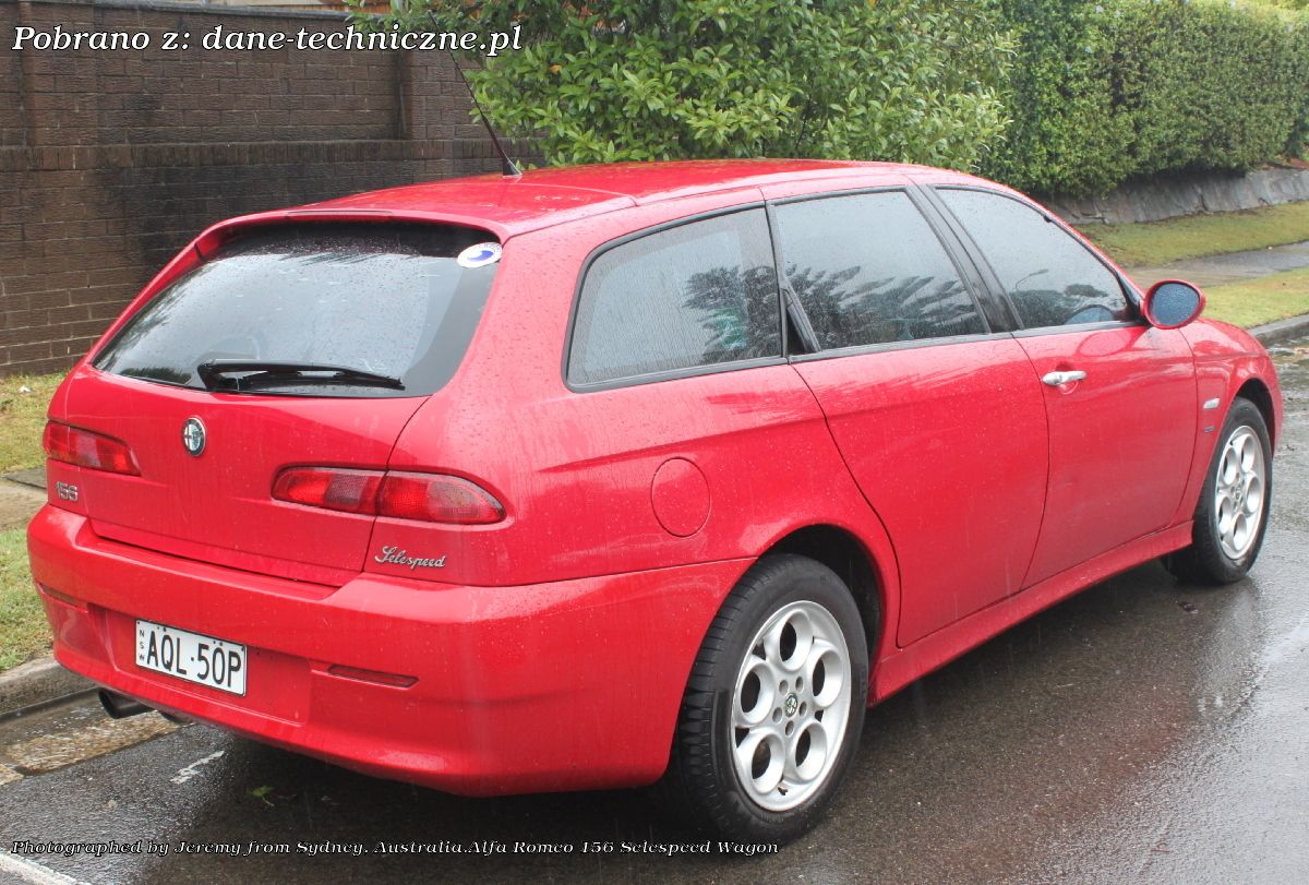 Alfa Romeo 156 Sport Wagon facelift 2003 na dane-techniczne.pl