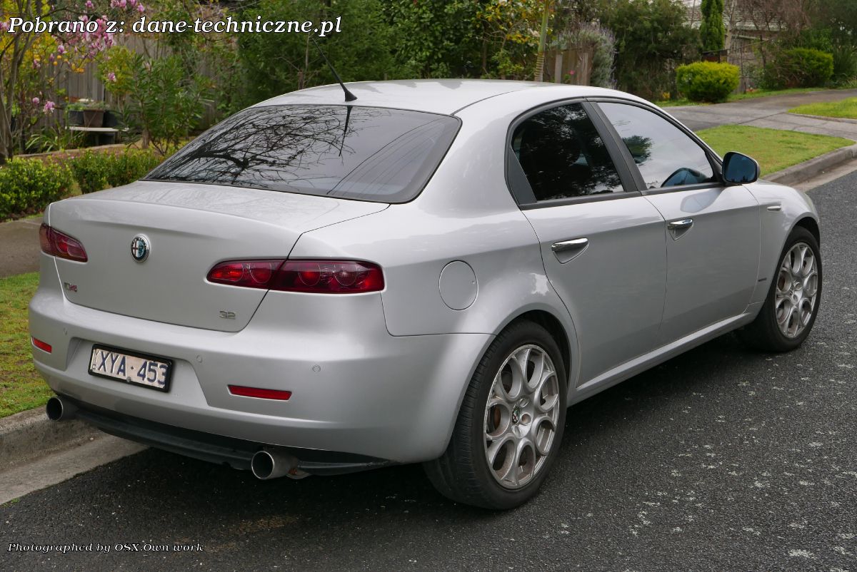 Alfa Romeo 159 sedan na dane-techniczne.pl