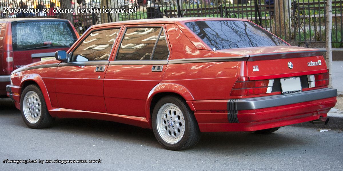 Alfa Romeo 75 162 B facelift 1988 na dane-techniczne.pl