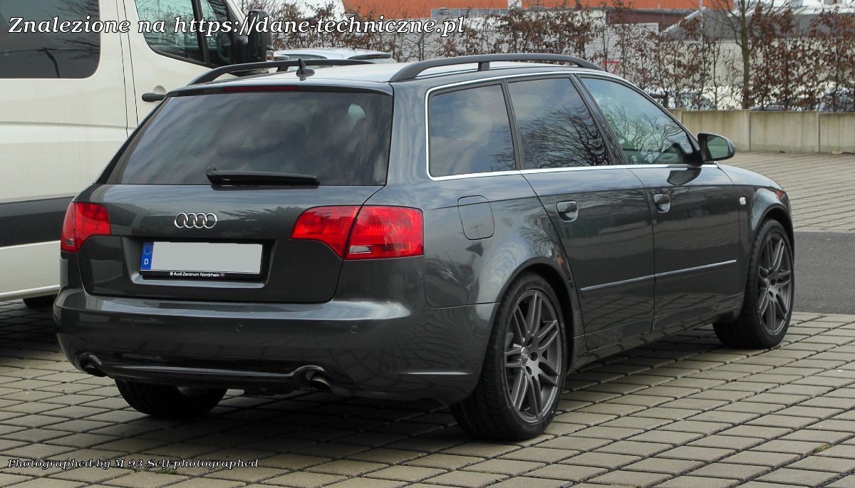 Audi A4 Avant B7 8E na dane-techniczne.pl