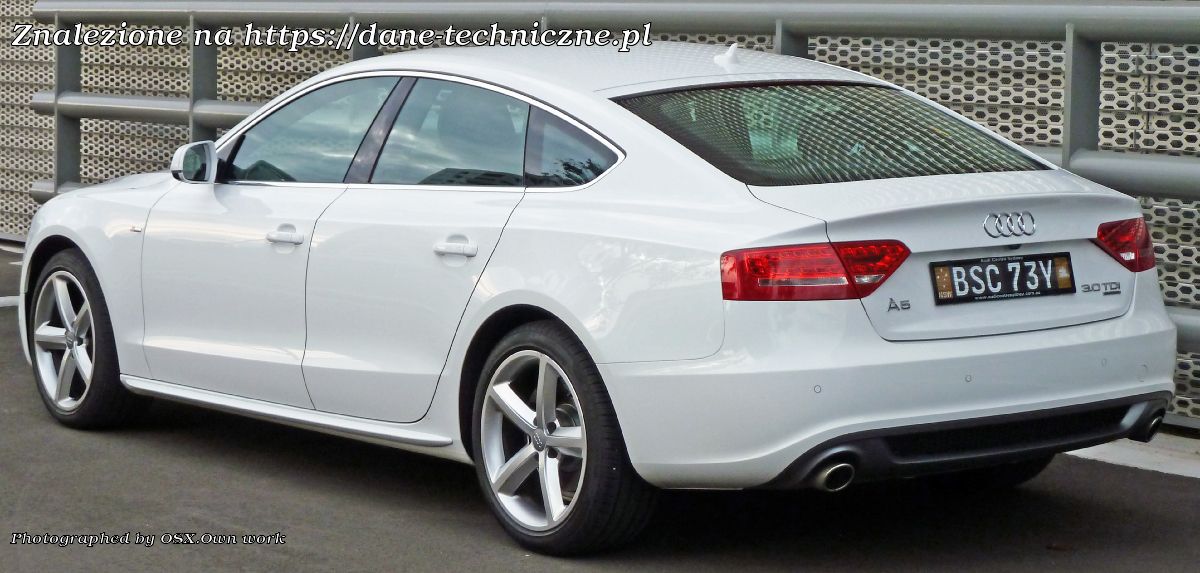 Audi A5 Sportback 8TA na dane-techniczne.pl