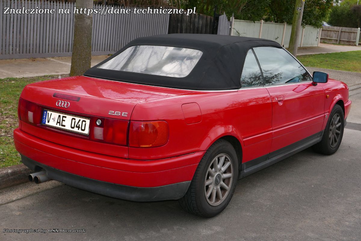 Audi Cabriolet B3 8G facelift 1997 na dane-techniczne.pl