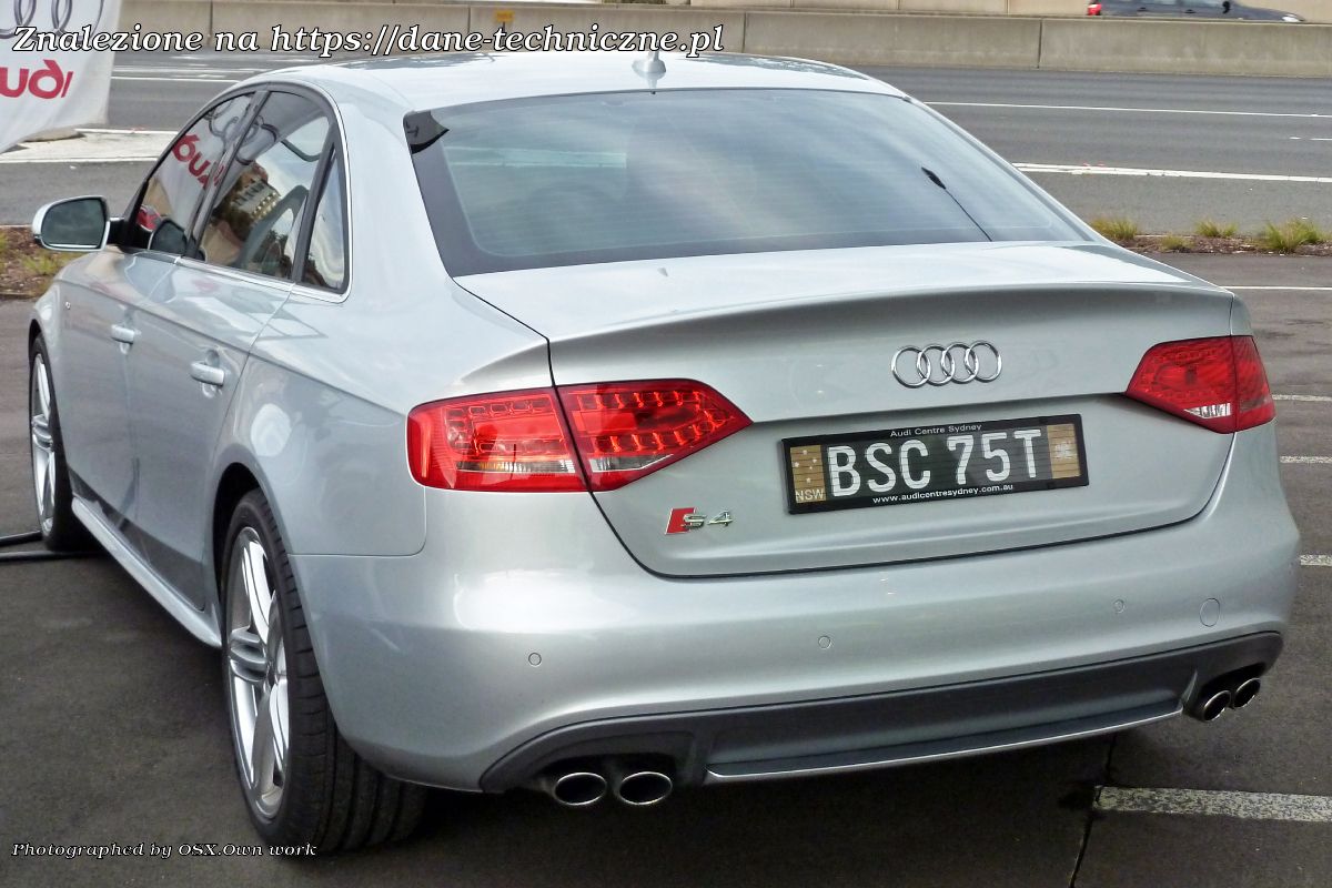 Audi S4 Avant B8 na dane-techniczne.pl
