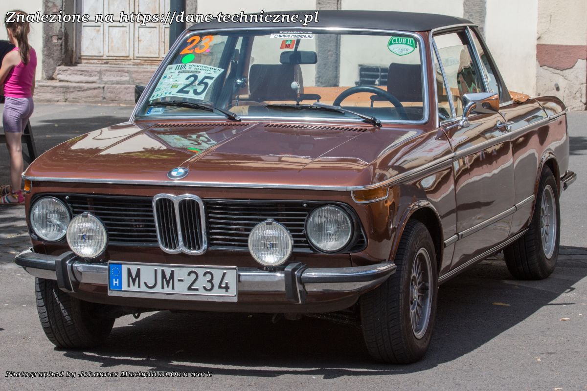 BMW 02 (E10) BMW 02 Series na dane-techniczne.pl