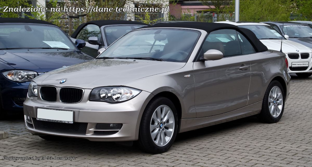 BMW Seria 1 Convertible E88 na dane-techniczne.pl