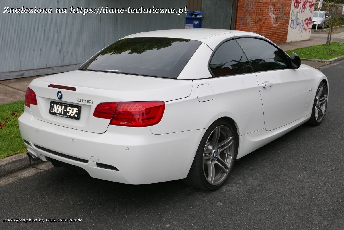 BMW seria 3 Convertible E93 facelift 2010 na dane-techniczne.pl