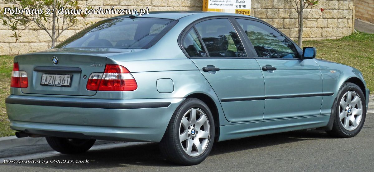 BMW seria 3 Sedan E46 facelift 2001 na dane-techniczne.pl