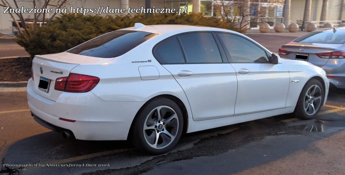 BMW Seria 5 Active Hybrid F10H LCI facelift 2013 na dane-techniczne.pl