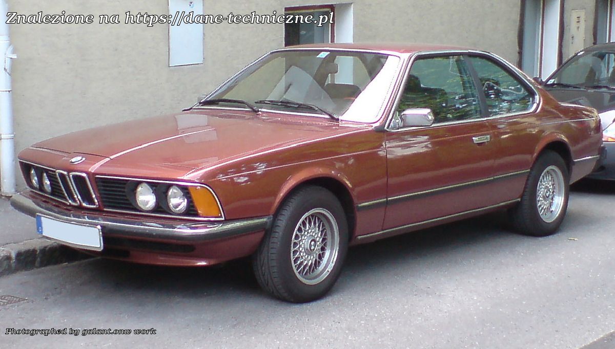 BMW Seria 6 E24 facelift 1987 na dane-techniczne.pl