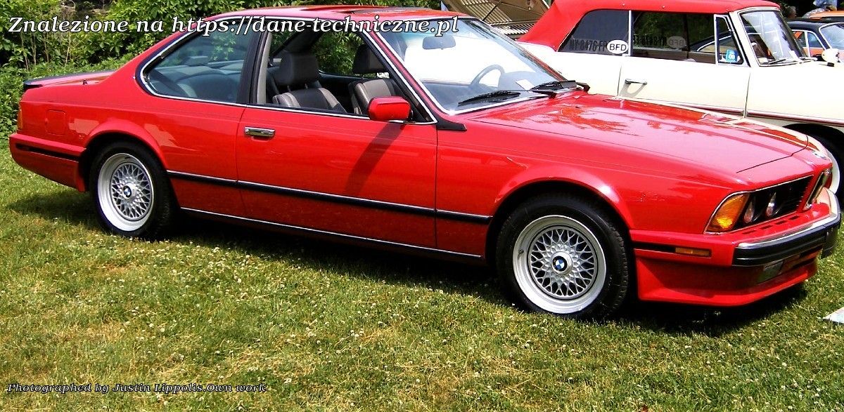 BMW Seria 6 E24 facelift 1987 na dane-techniczne.pl