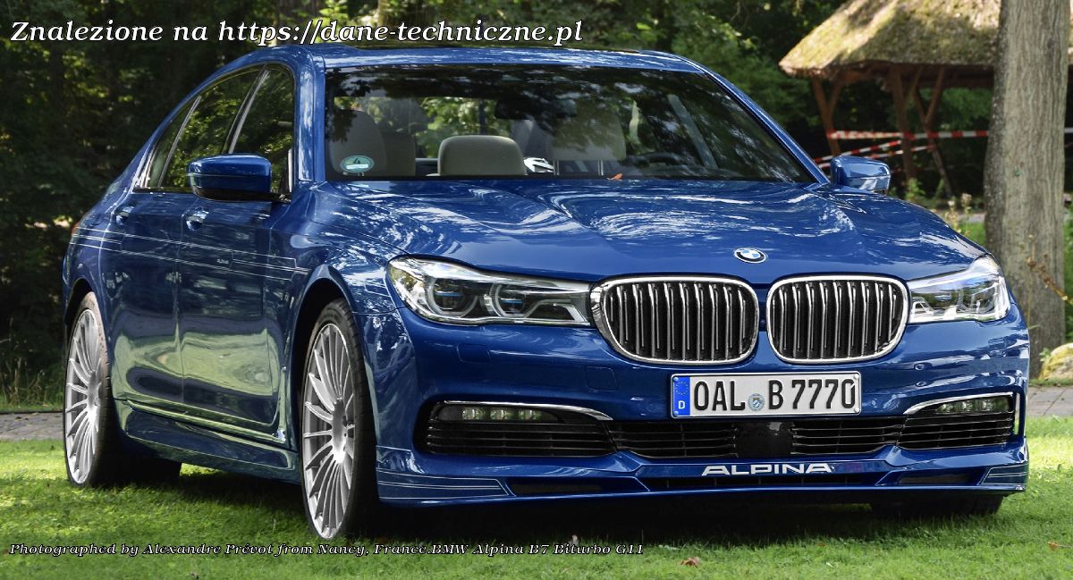 BMW Seria 7 G12 na dane-techniczne.pl