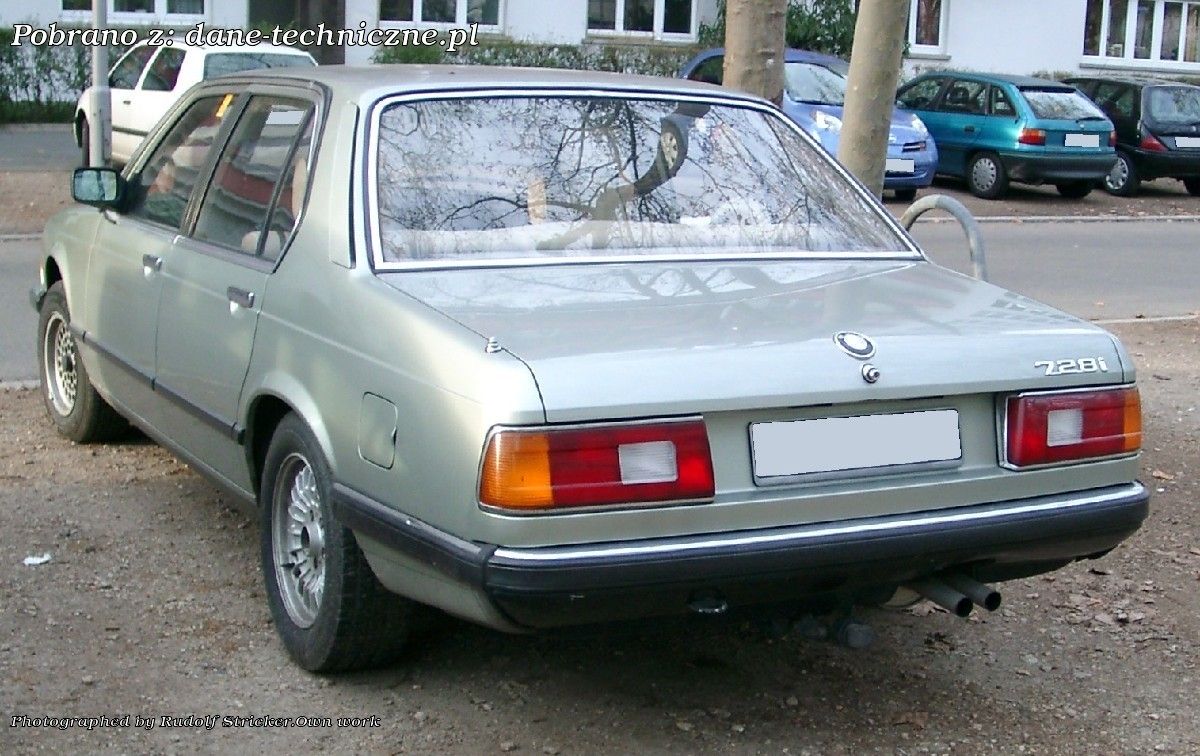 BMW Seria 7 E23 facelift 1983 na dane-techniczne.pl