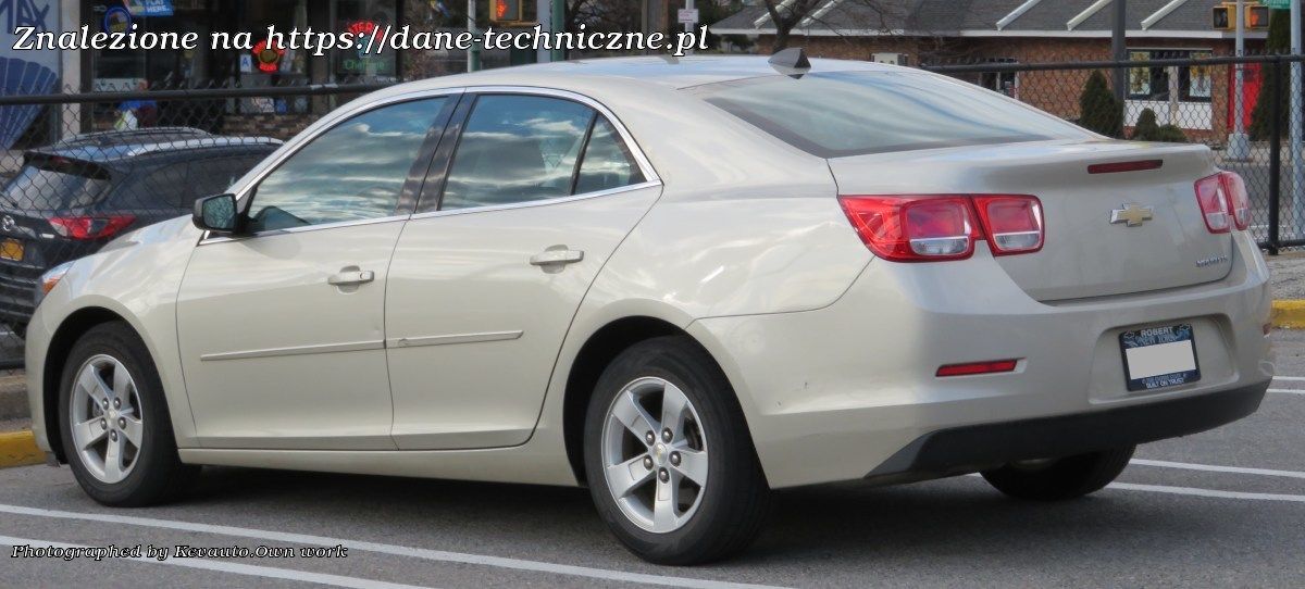 Chevrolet Malibu VIII facelift 2014 na dane-techniczne.pl