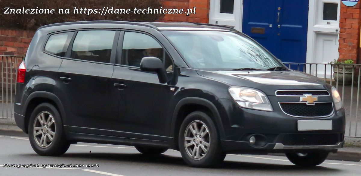 Chevrolet Orlando I (J309) na dane-techniczne.pl