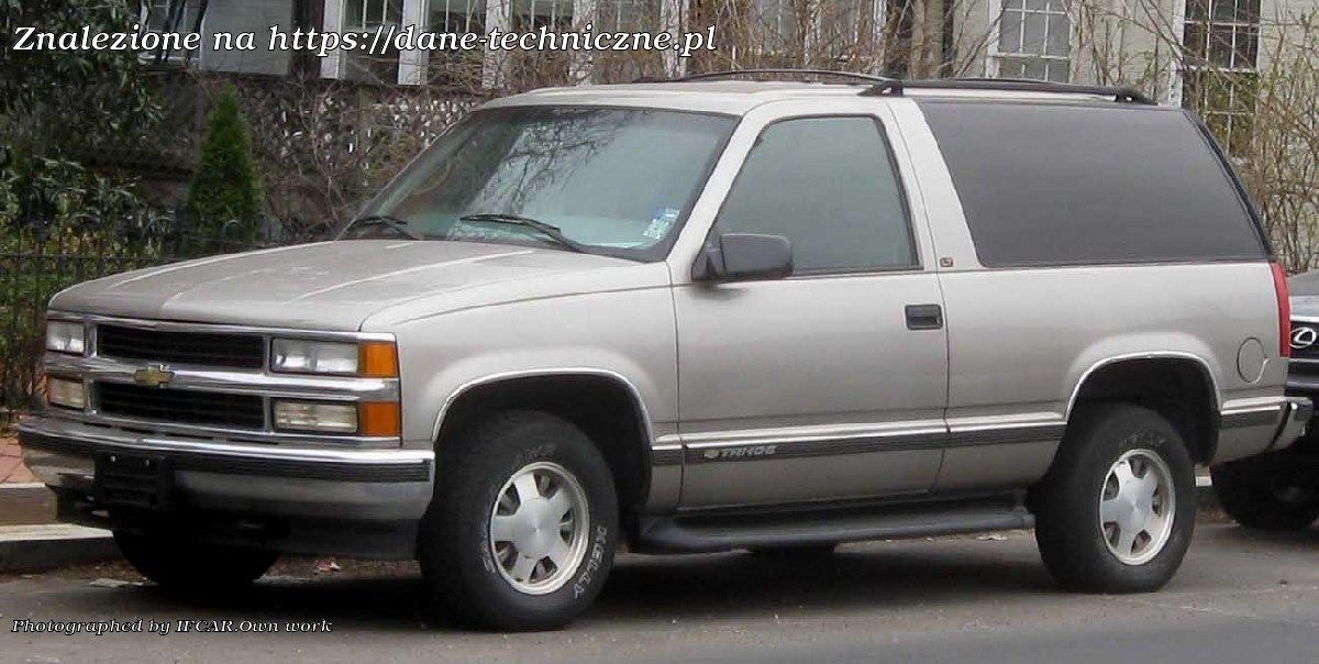 Chevrolet Tahoe I (GMT410) na dane-techniczne.pl