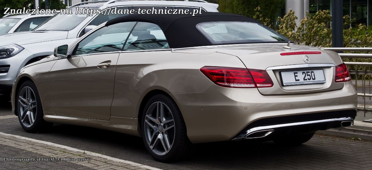 Mercedes-Benz Klasa E Coupe C207 na dane-techniczne.pl
